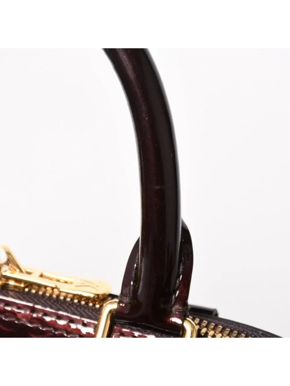 Louis Vuitton Alma PM Amarante Wine Red Handbag Gold